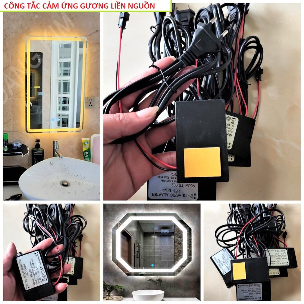Công tắc cảm ứng đèn gương nhà tắm bàn trang điểm liền nguồn mẫu mới loại tốt nhỏ gọn