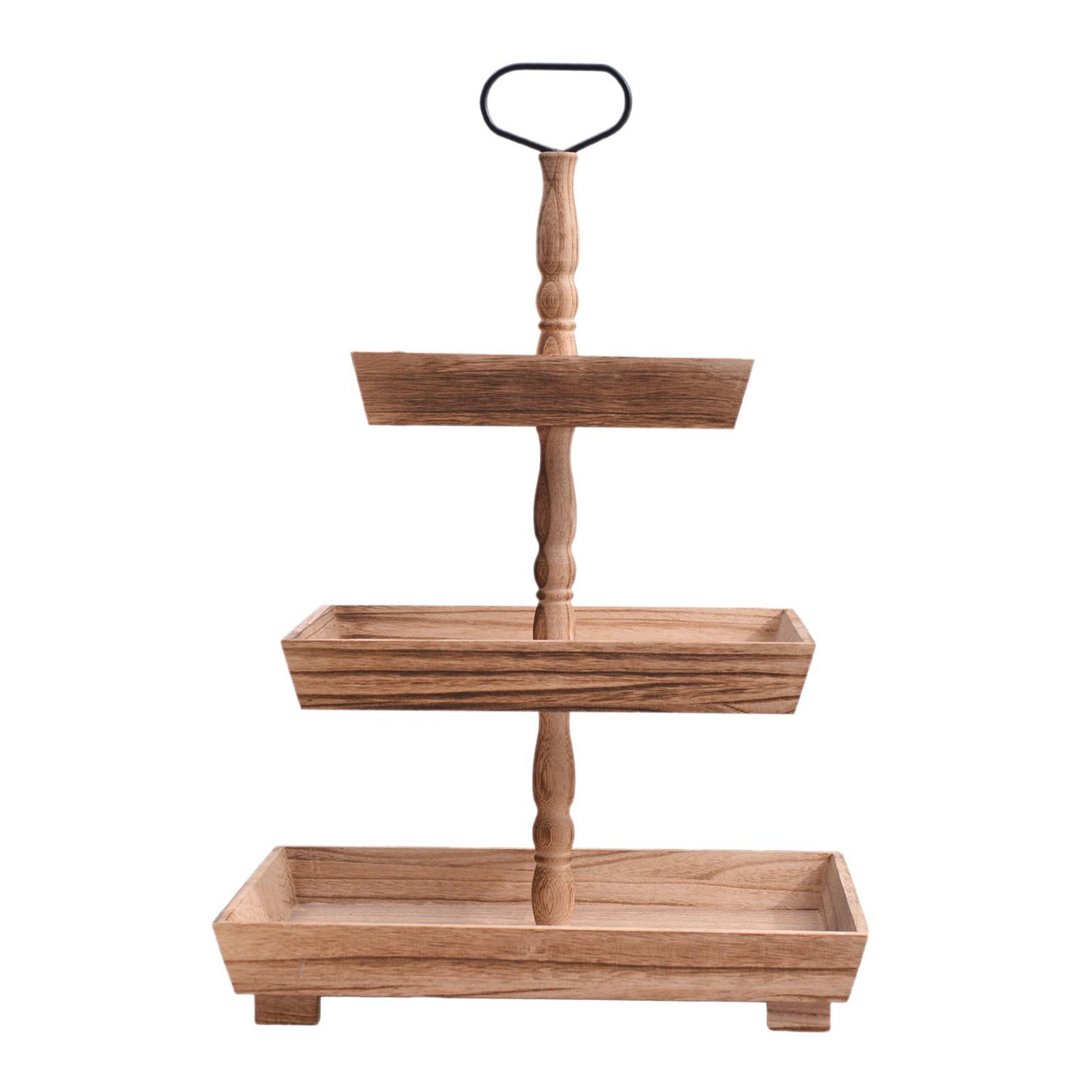 Serving Tray Pastry Food Serving Stand Cake 3 Leyer for Birthday