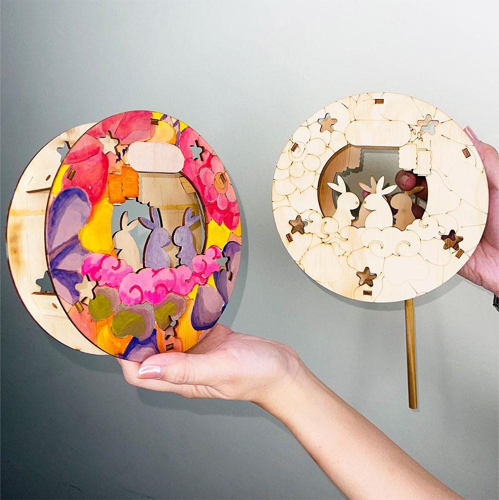 Lồng Đèn Sáng Tạo - Ngọc Thố Cung Trăng - Giftbrand GB07