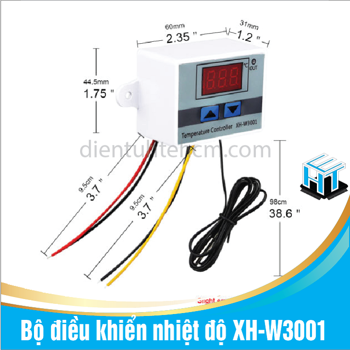 Bộ điều khiển nhiệt độ XH-W3001 loại 12VDC/120W