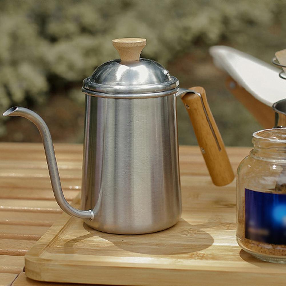 Ấm Đun Nước Cà Phê Ngoài Trời Thép Không Gỉ 650Ml