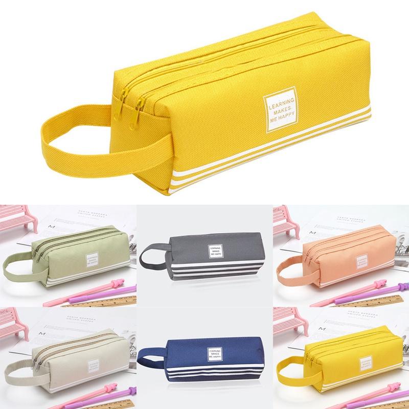 Túi Đựng Bút Hai Lớp Sức Chứa Lớn Có Thể Gập Lại Cho Học Sinh