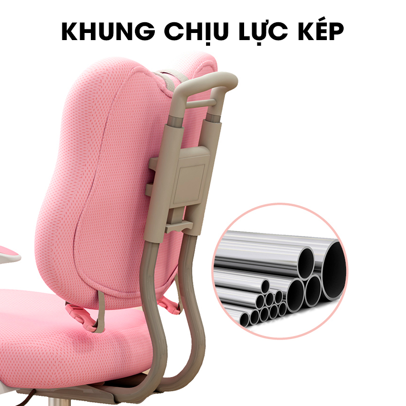 Ghế ngồi học bài chống gù, chống cận định hướng tư thế ngồi chuẩn cho bé BHS259