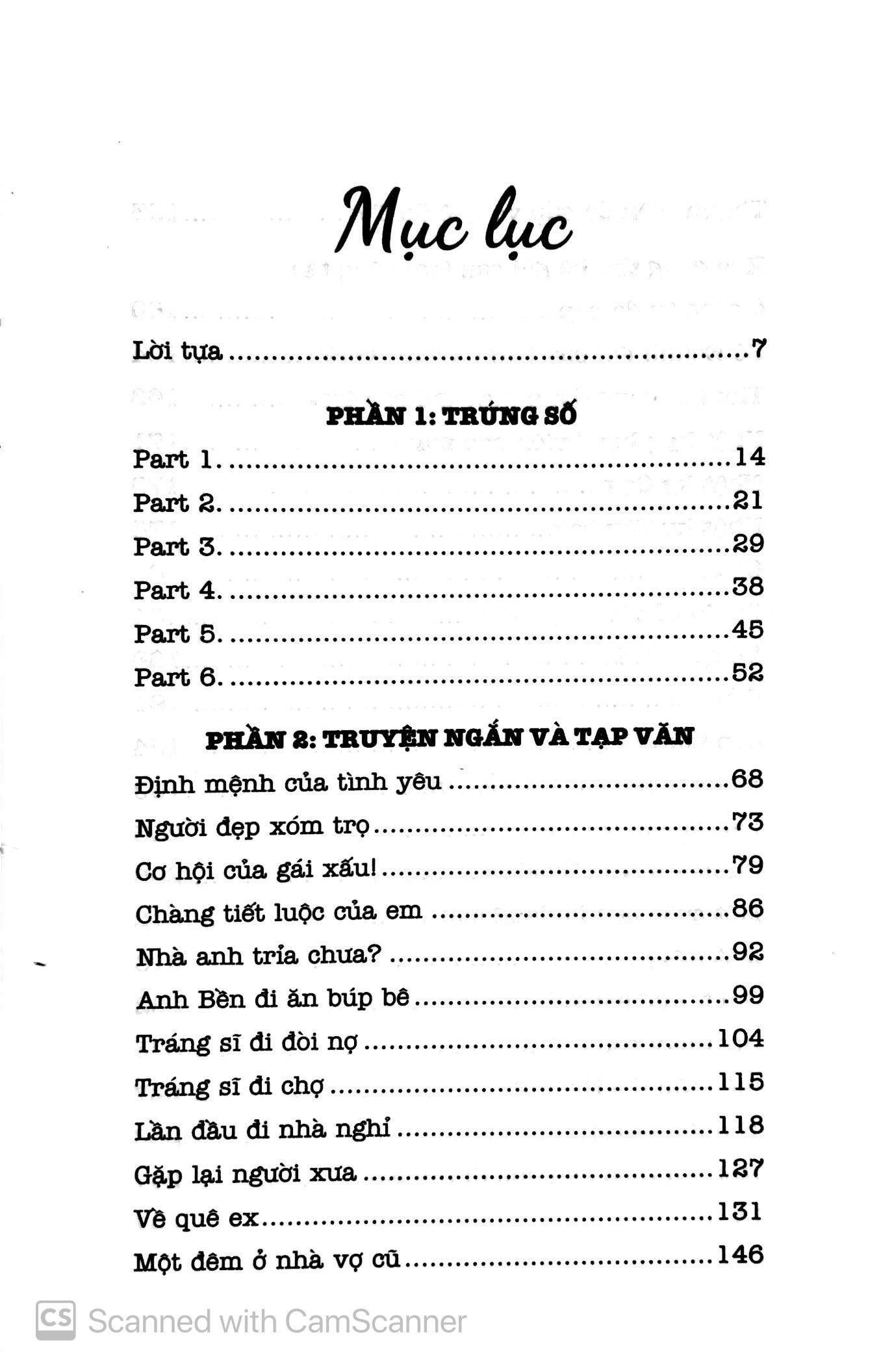 Sách Trúng Số (Tái Bản)