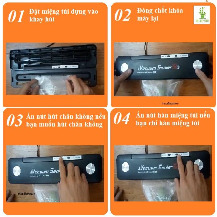 Máy hút chân không đóng gói thực phẩm bảo quản thực phẩm - Vacuum Sealer Model S 240V