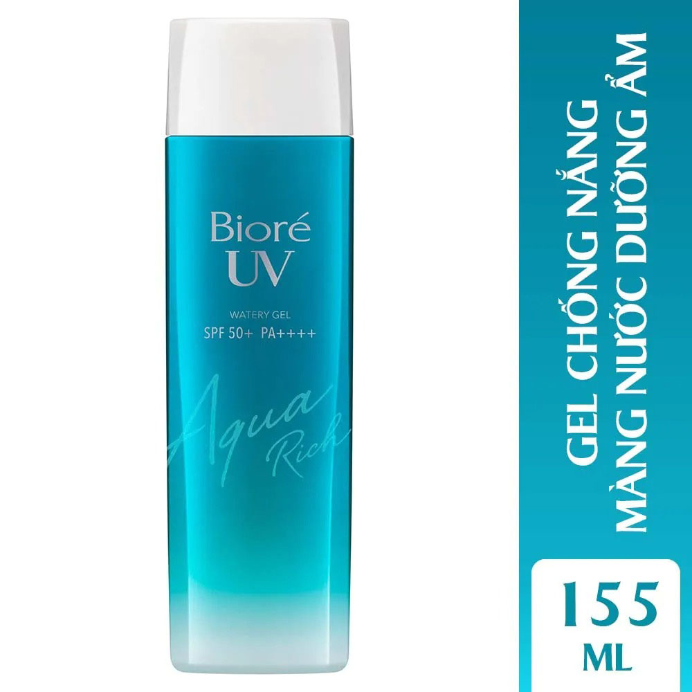 Gel Chống Nắng Bioré UV Màng Nước Dưỡng Ẩm Aqua Rich Watery Gel SPF50+ PA++++ 155ml