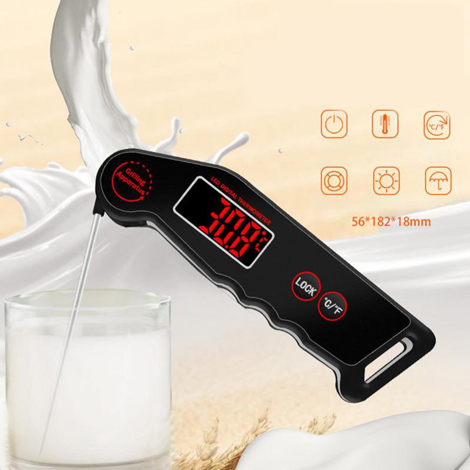 Instant Read Wireless Thermometer Easy to Use Red