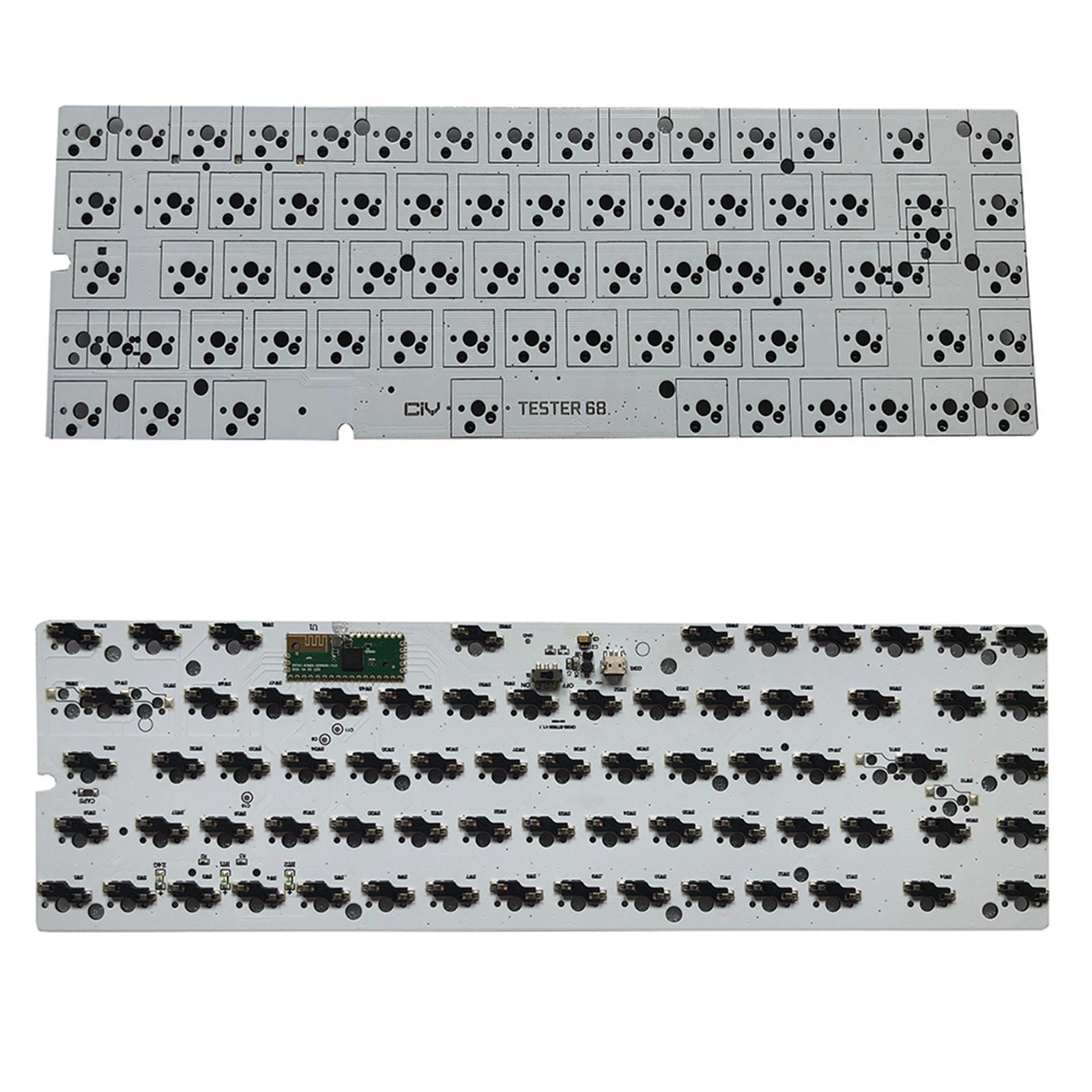 68 Keys Modular Mechanical Keyboard Plug White Laptop