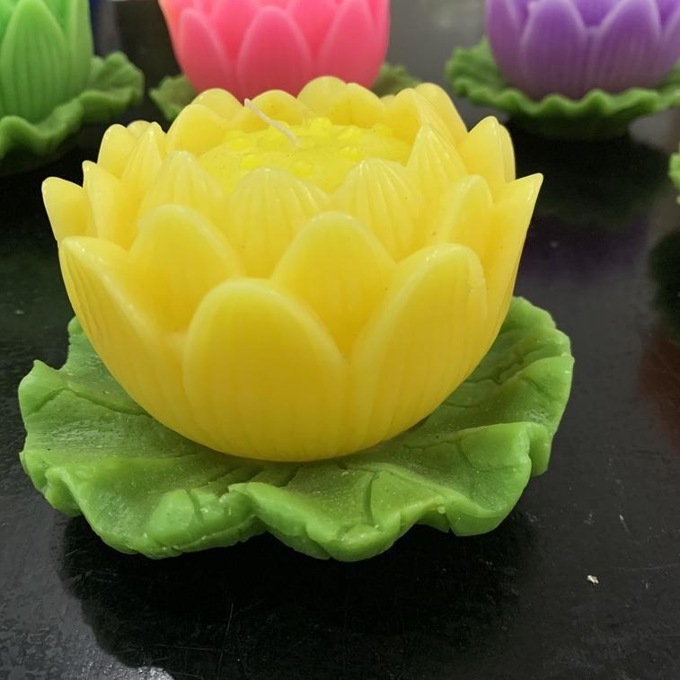 Nến búp sen - nến hoa sen thờ phật - nến bông sen trang trí cao cấp candle shop