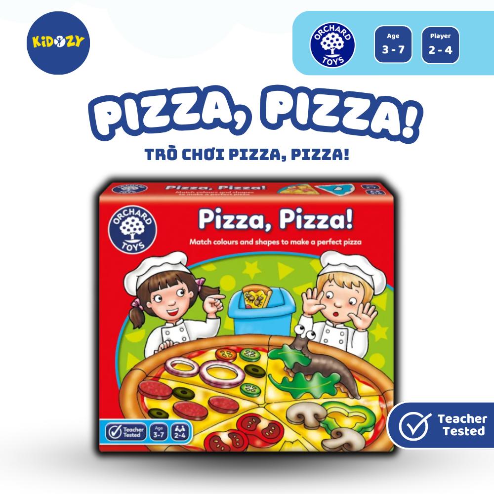 Trò chơi trí tuệ Pizza, Pizza! - Orchard Toys giúp trẻ nhận biết màu sắc, hình dạng, kỹ năng xã hội