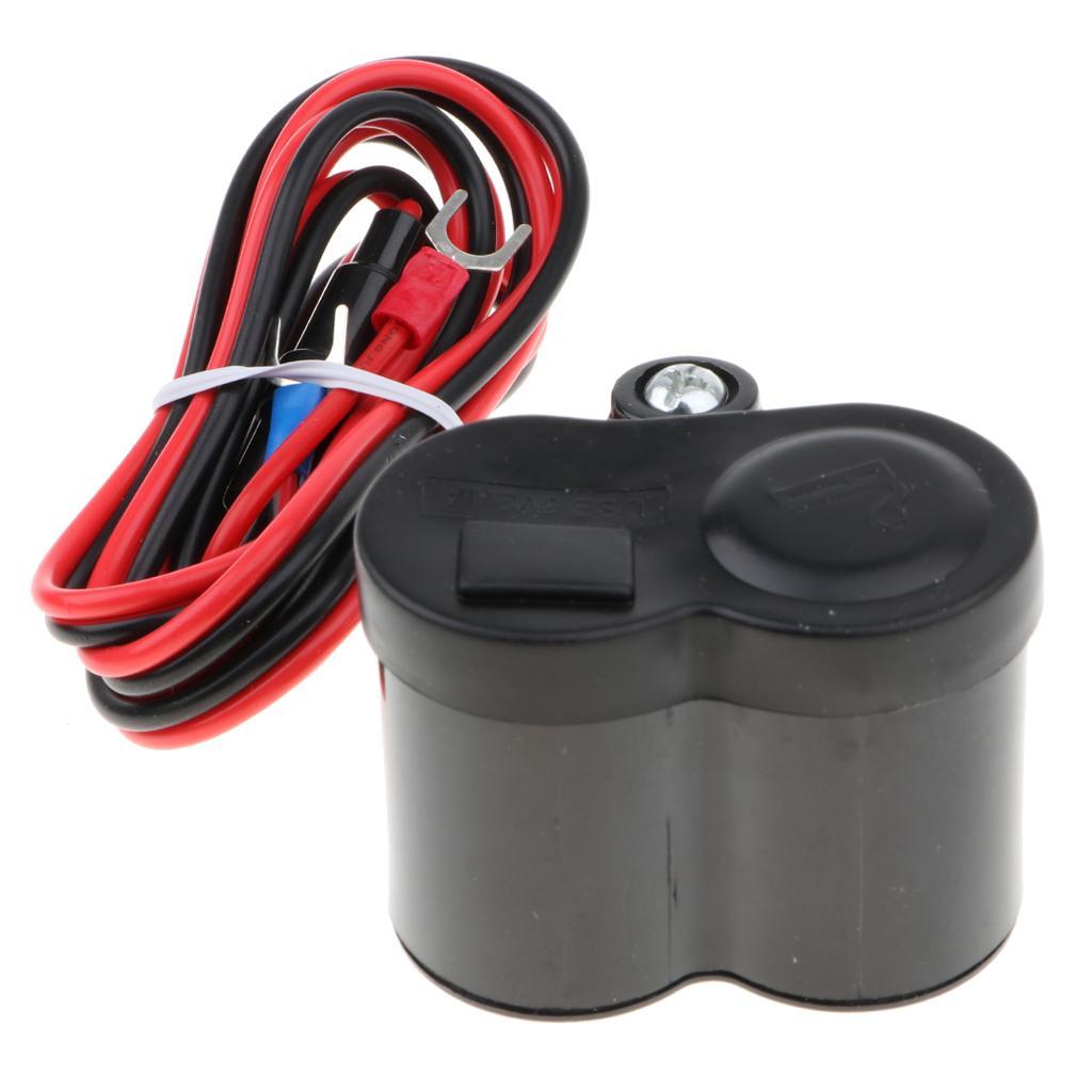 Car Cigarette Lighter Socket Charger Power 12V Dual USB Car Charger Adapter