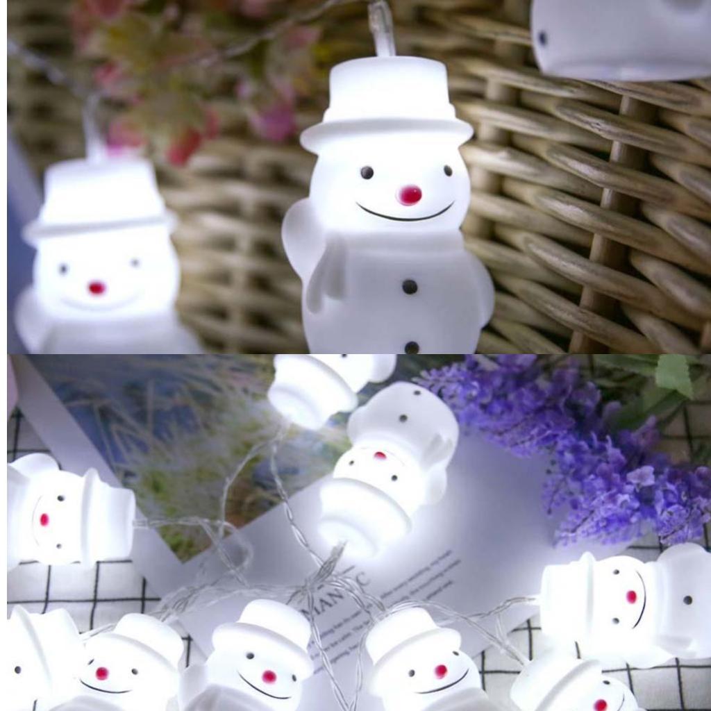 BZ988 10LED Battery Power Snowman - shaped Fairy String Lights