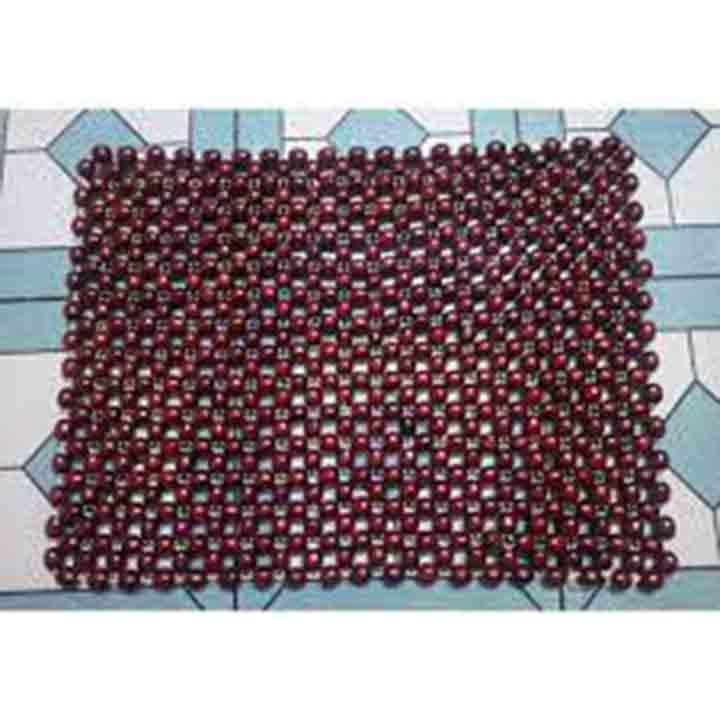 Hạt gỗ lót yên xe và ghế văn phòng Sunha 45x45 màu nâu đỏ, lót yên xe hạt gỗ chuyên dụng cho lót ghế văn phòng, SUNHA