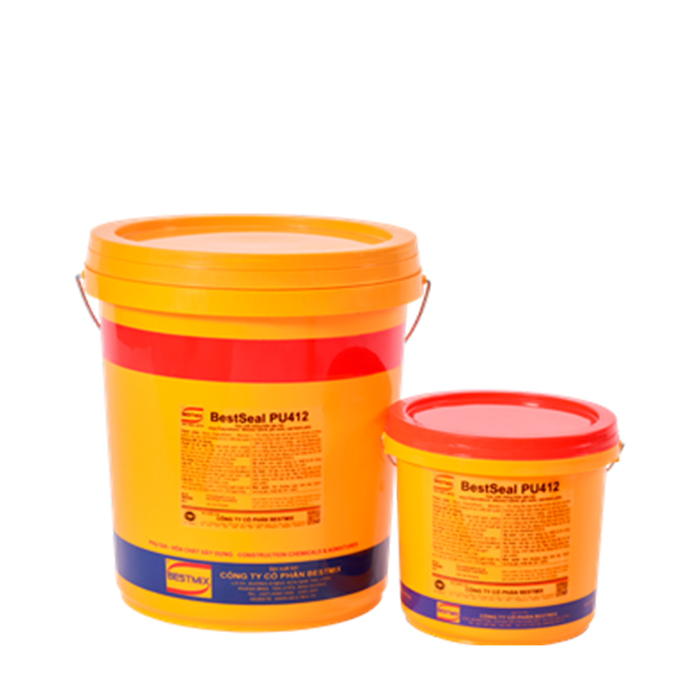 BestSeal PU412 - Thùng 18kg - Chống thấm nhựa polyurethane- Bitumen hybrid siêu đàn hồi gốc nước