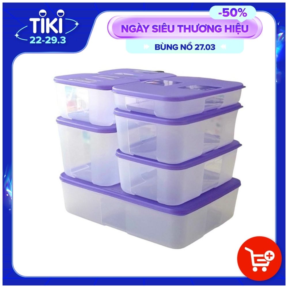 Bộ Hộp Trữ Đông Tupperware Essential Freezermate Set 7