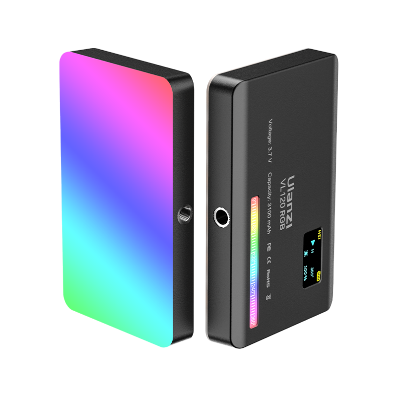 ULANZI VL120 RGB (2500-9000K) - HÀNG CHÍNH HÃNG - Đèn LED đổi màu RGB | 20 hiệu ứng | Pin Lithium 3100mAh