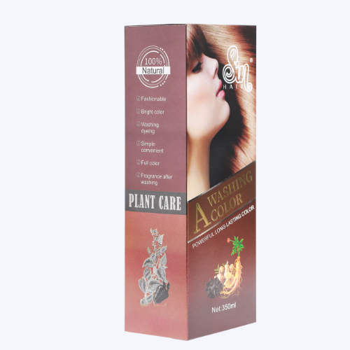 Dầu Gội Phủ Bạc Sin Hair 350ml Màu Nâu Có Lược Chải Giúp Đen Tóc Tự Nhiên Bằng Nhân Sâm Nhật Bản