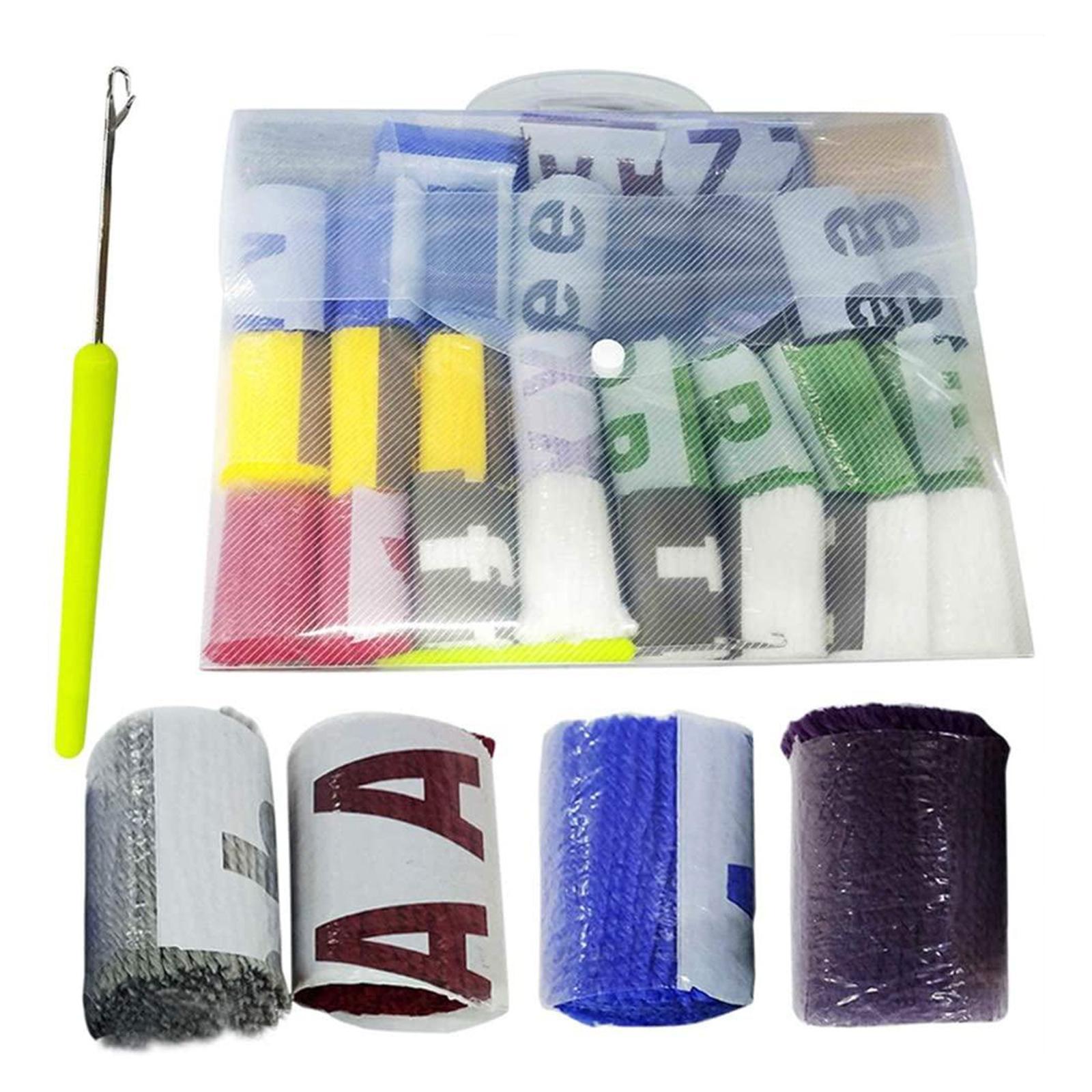 Embroidery Carpet Latch Hook kit Crochet Rug Making DIY Cushion Mat Parrot