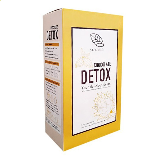 Chocolate Detox kết hợp Actiso và Cacao, Thực phẩm bảo vệ sức khỏe giúp thải độc kép, tăng tiết mật, thải độc gan, chống oxy hóa, mang lại tính táo, sảng khóai, tăng sự tập trung (Hộp 12 gói hòa tan)