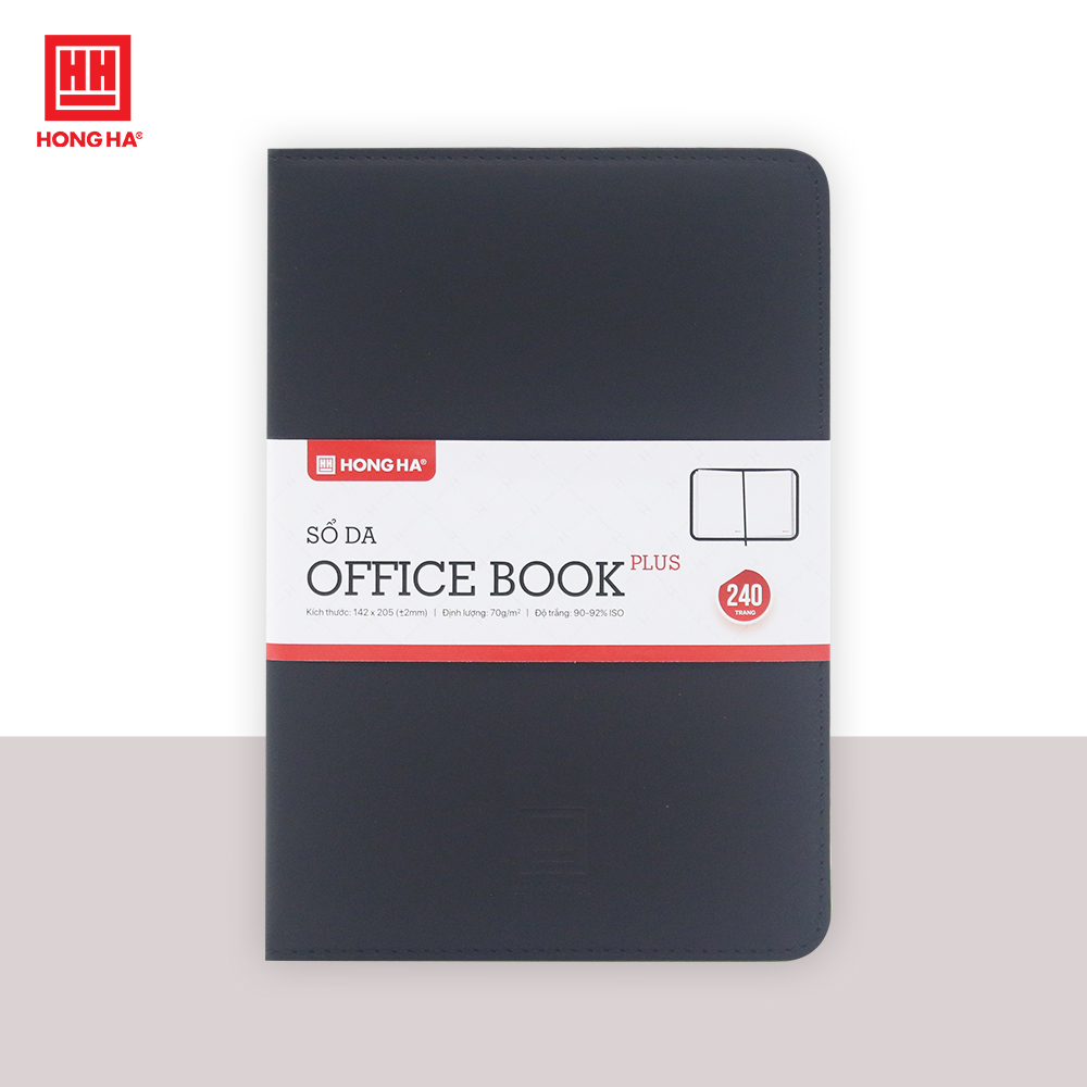 Sổ da A5 Hồng Hà Office book Plus 240 trang - 4635