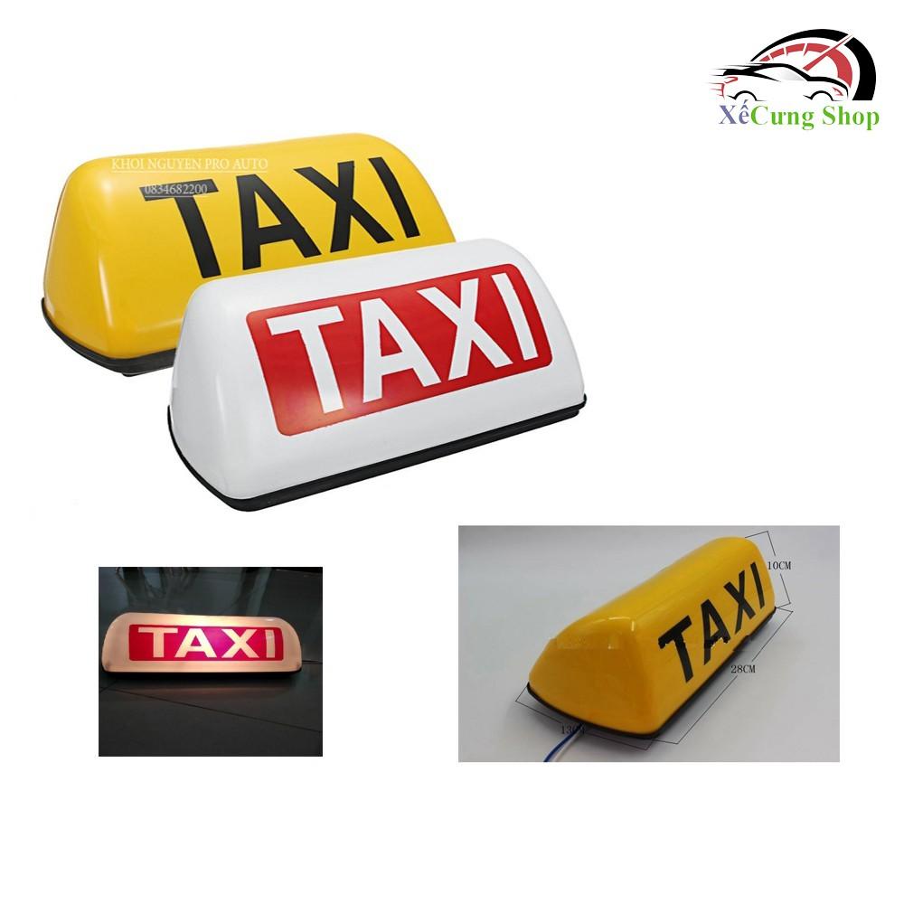 Mào taxi vàng - có đèn - đế nam châm cỡ 35cm