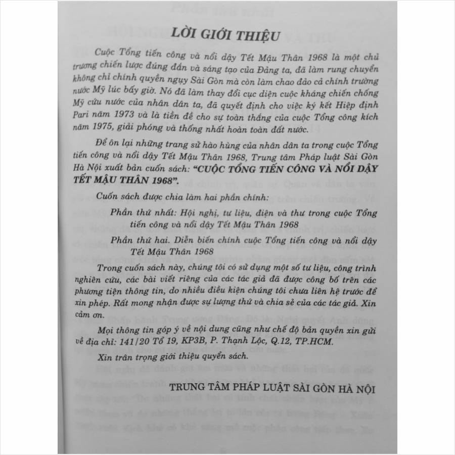 Hình ảnh Sách Cuộc Tổng Tiến Công Và Nổi Dậy Xuân Mậu Thân 1968 - V2273D