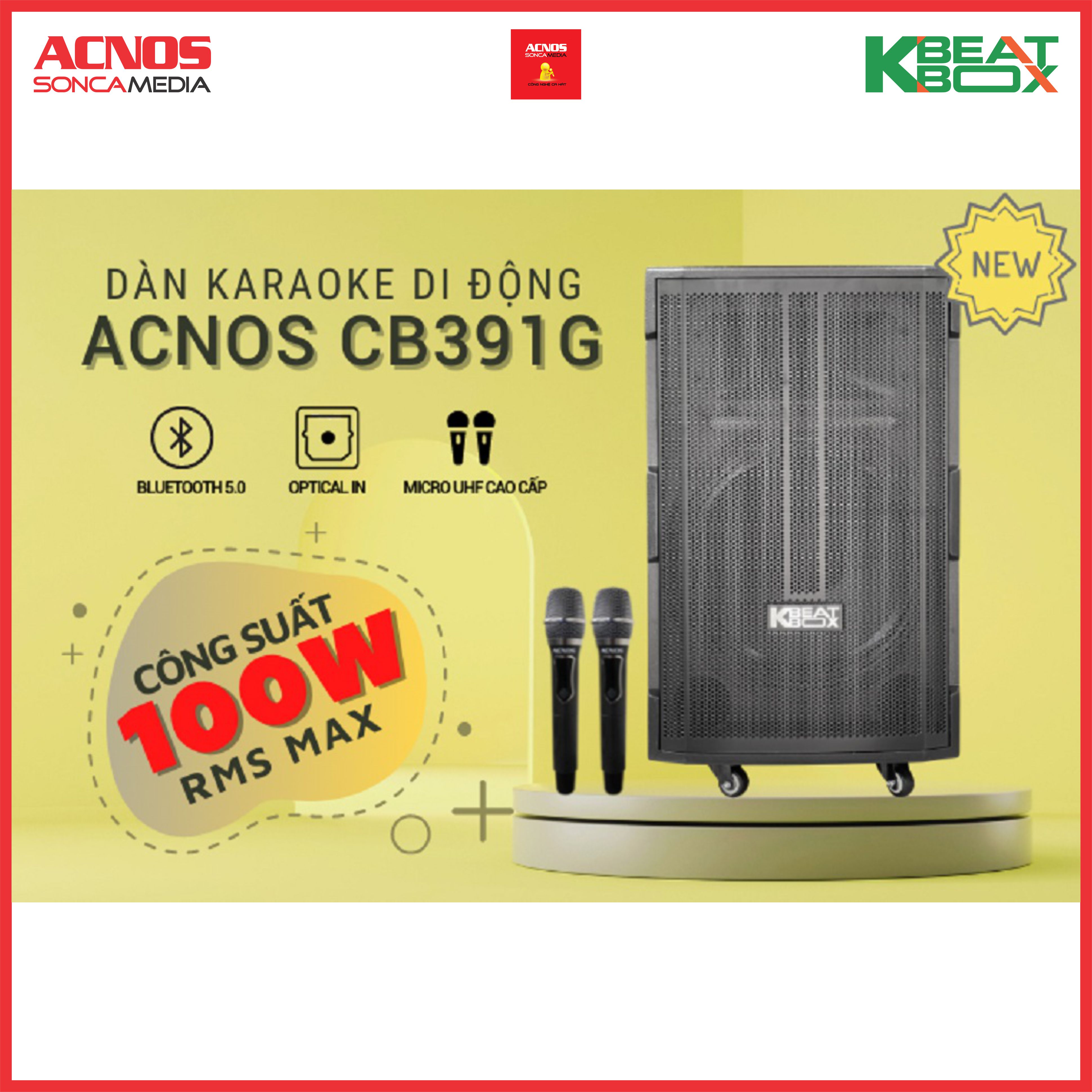 Dàn âm thanh di động ACNOS CB391G