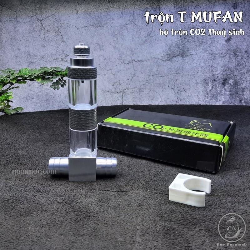 Trộn CO2 MUFAN Trộn Chữ T MUFAN Trộn CO2 Dạng Sứ Có Tích Hợp Đếm Giọt - Giúp Hoà Tan CO2 Hiệu Quả Cho Bể Thuỷ Sinh