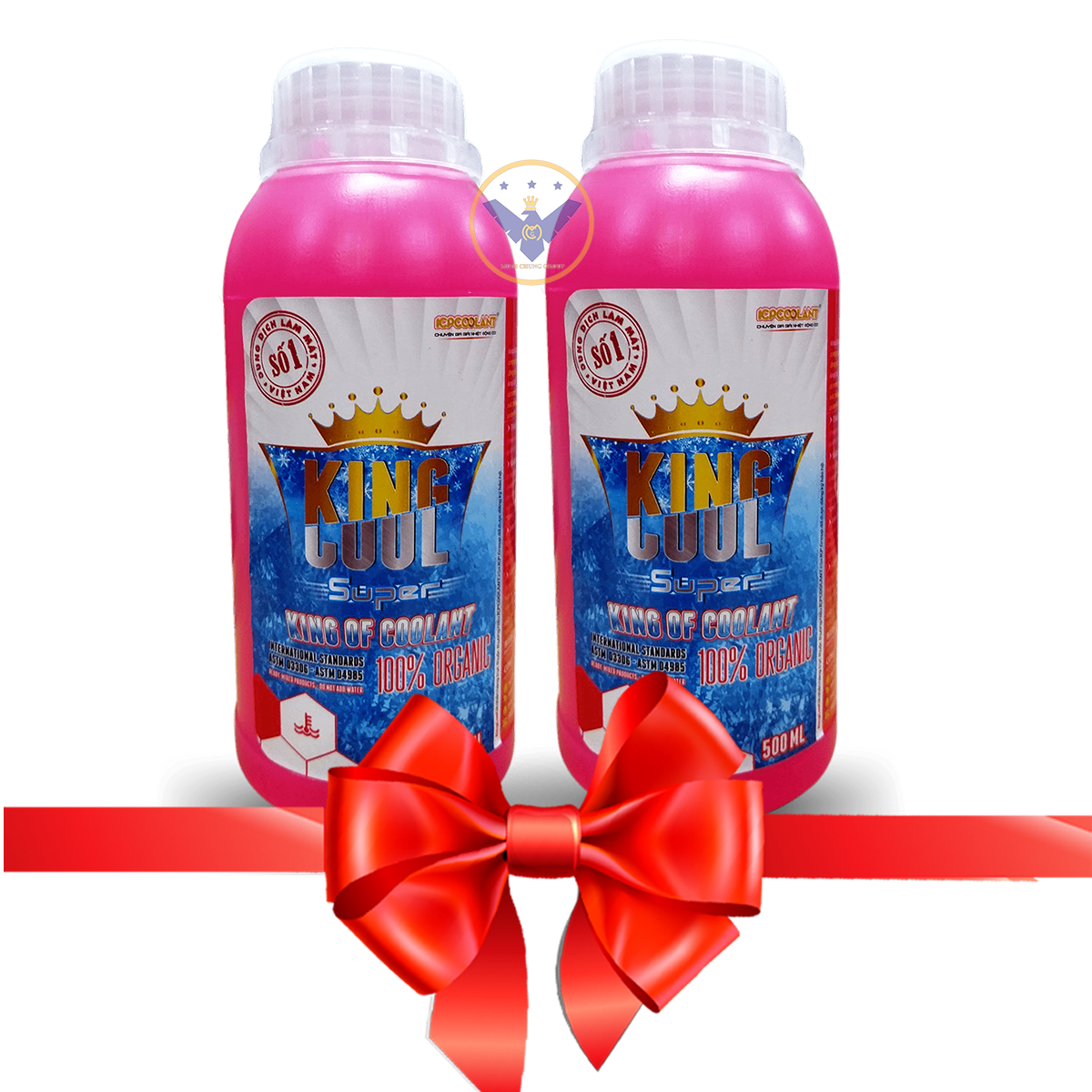 COMBO 2 nước làm mát xe ô tô,xe máy KINGCOOL Super lon 500ml