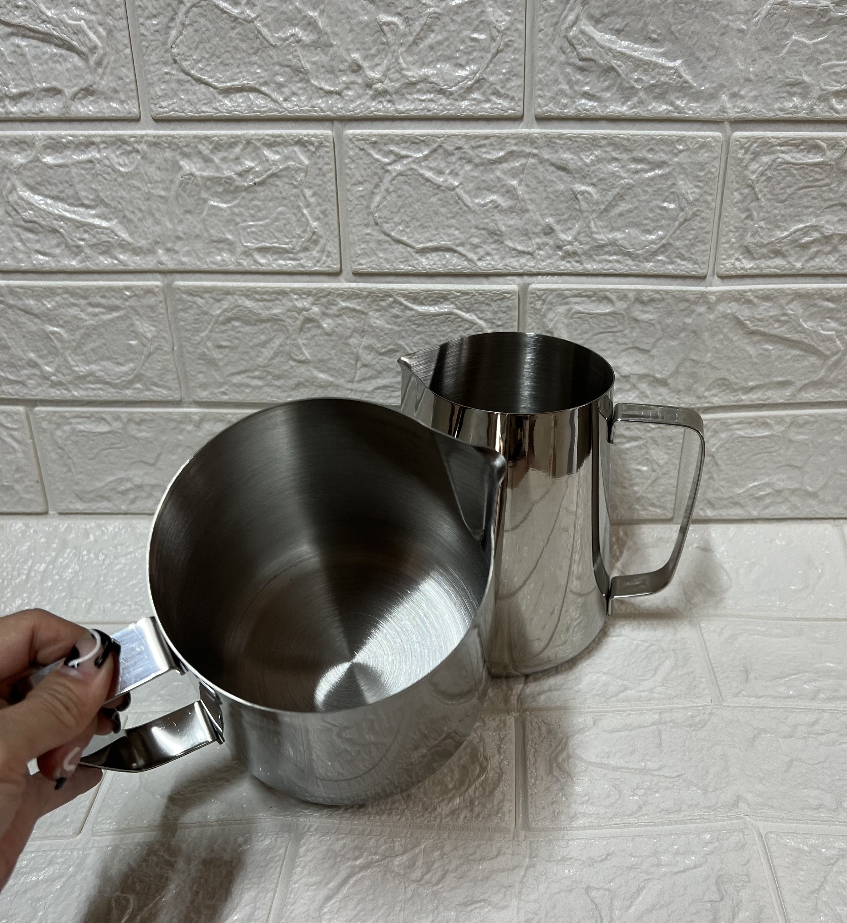 Ca đánh sữa ko vạch inox 304