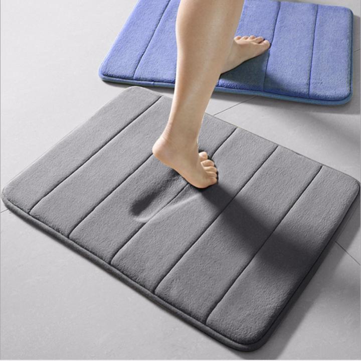 Bộ 2 thảm lót chân lông cừu siêu mịn 40x60cm Xám