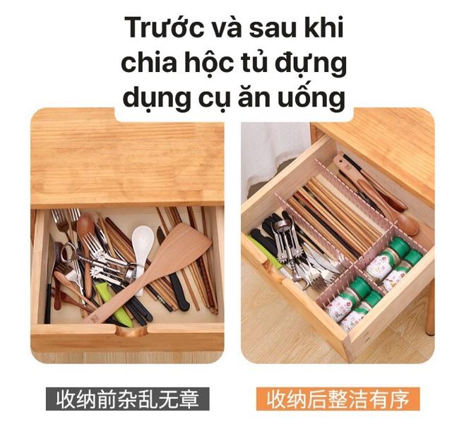 Set 4 miếng nhựa chia ngăn tủ tiện lợi