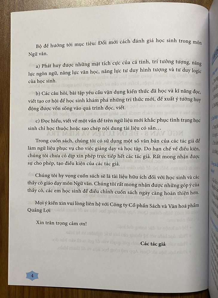 Ngữ văn 8 - Đề ôn luyện và kiểm tra