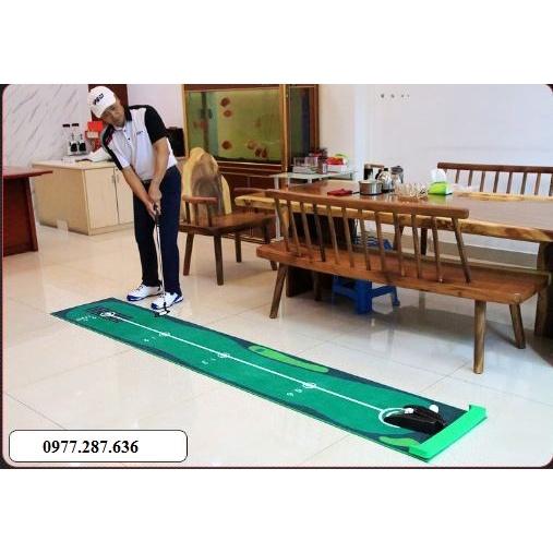 Thảm tập đánh golf Putting Mat PGM trong nhà di động chất liệu thảm nhung mềm mịn bền đẹp cao cấp TT007 - Hàng Chính Hãng