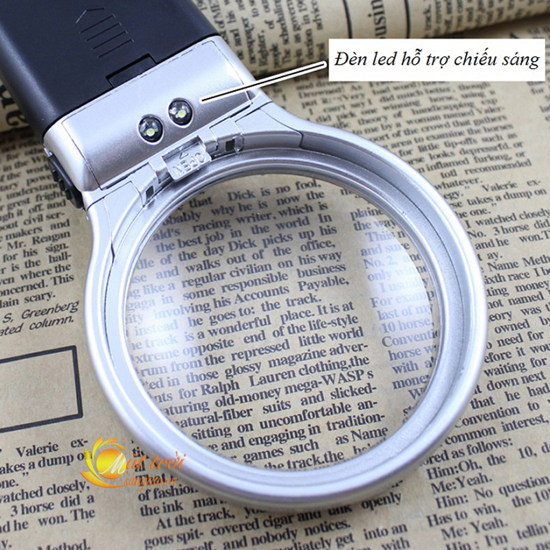 Kính lúp cầm tay kiêm để bàn 3in1 có đèn LED