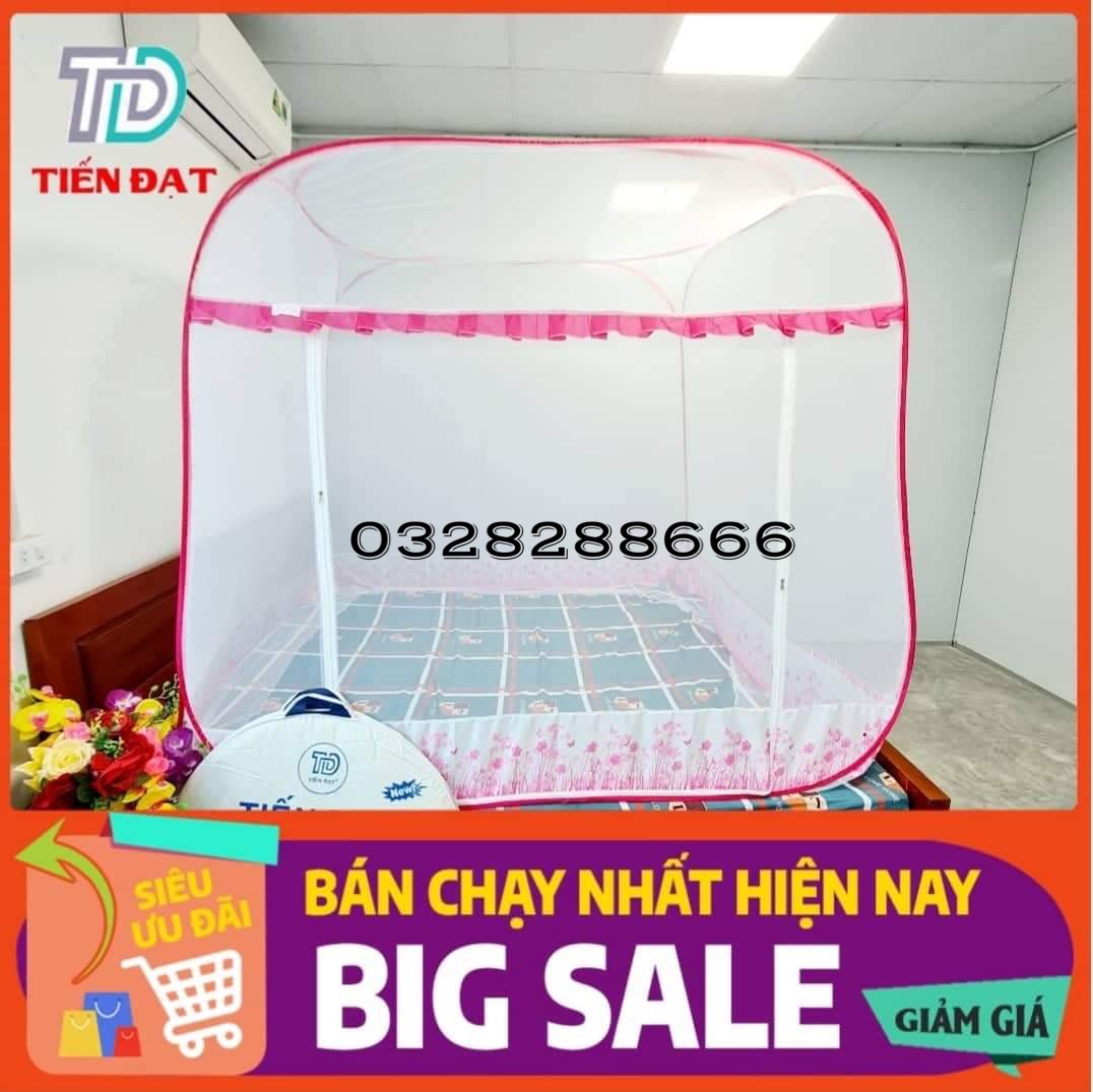 Màn đỉnh vuông- Màn chụp tự bung đỉnh vuông cao cấp chống muỗi hiệu quả