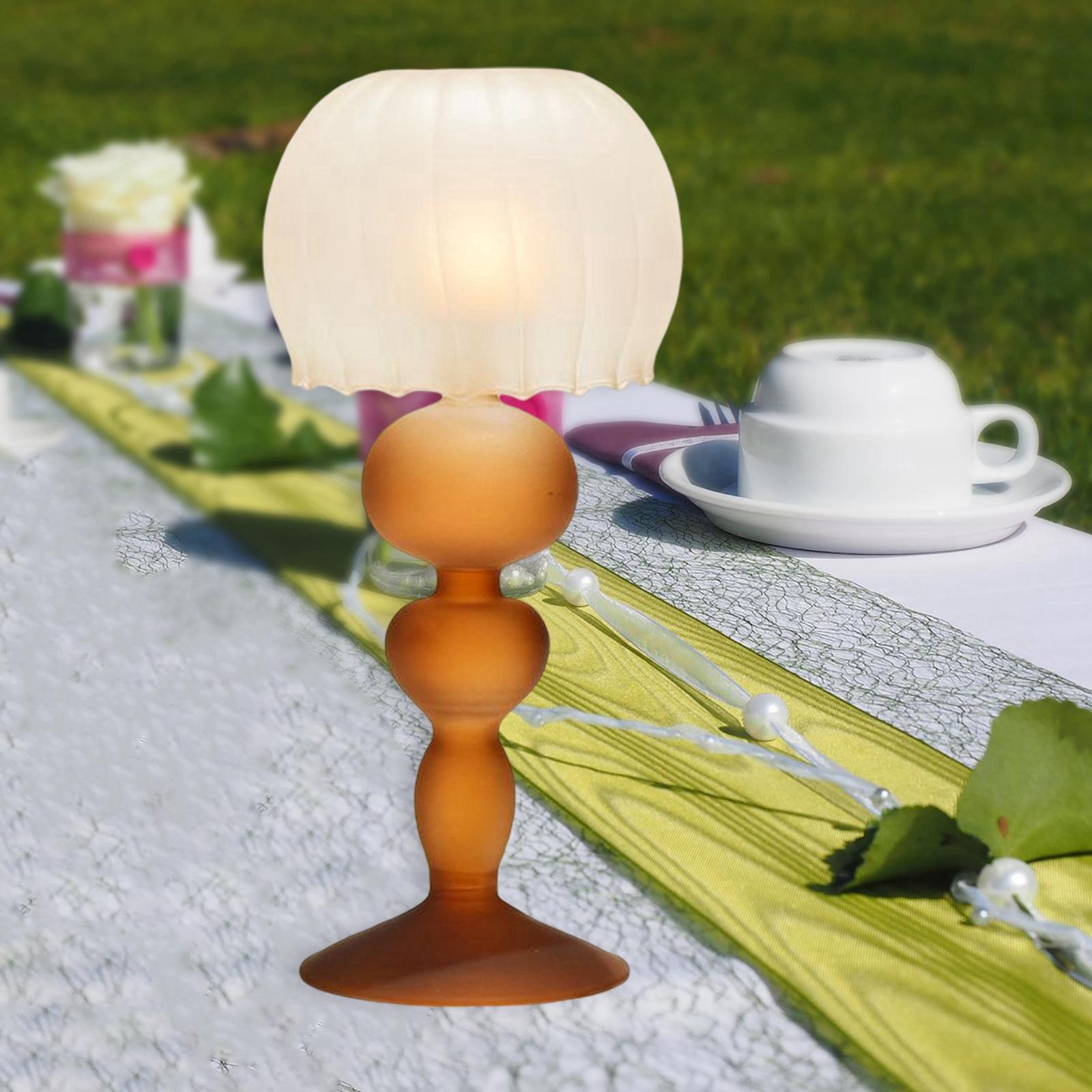 European Style Glass Table Lamp Shape Candle Holder Halloween Ornaments