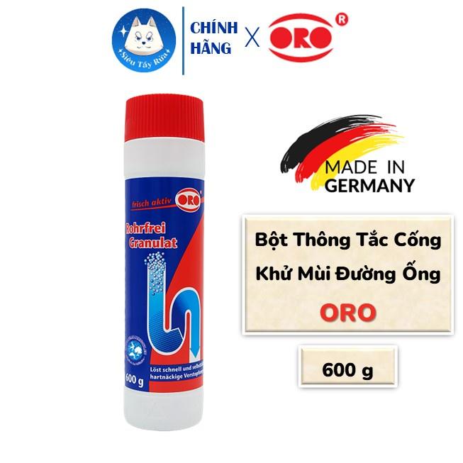 Bột Thông Cống ORO Khử Mùi Hôi Đường Ống Bồn Rửa 600g