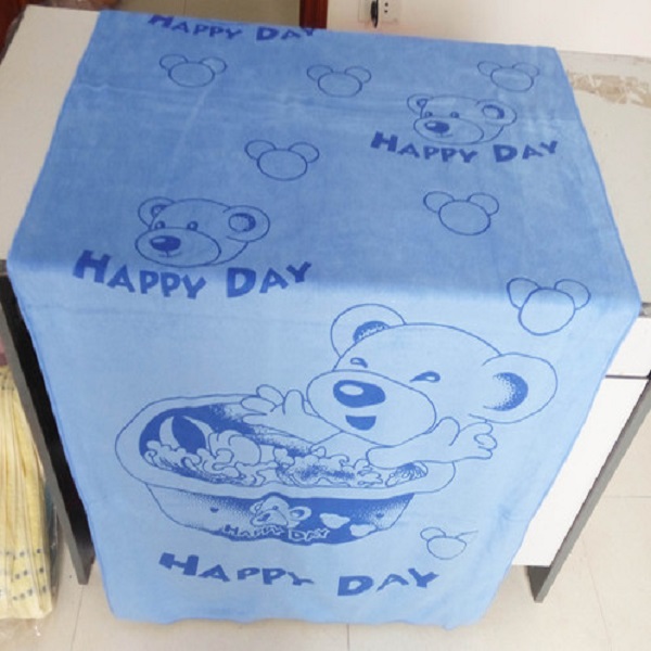 02 khăn tắm dày đẹp in hình ngộ nghĩnh KT 70x140cm