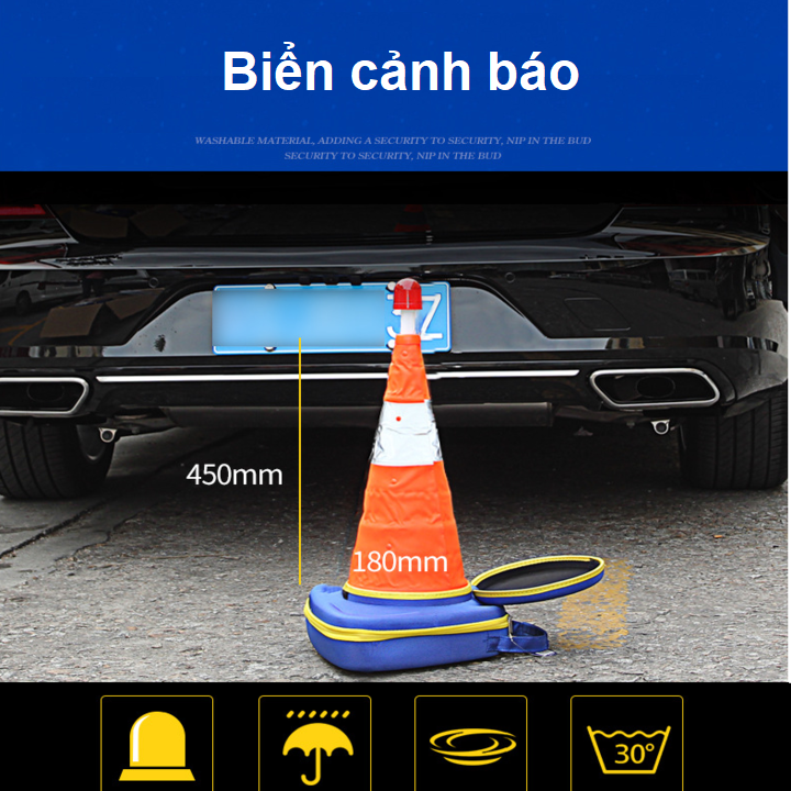 Bộ Cứu Hộ Ô Tô Khẩn Cấp 9 Món Thương Hiệu Cao Cấp Goodyear 3049 - Hàng Nhập Khẩu