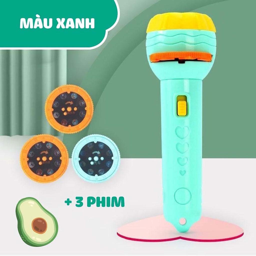 Đèn Pin Chiếu Hình Thú Động Con Vật khủng Long Bóng Các Mẫu Hoạt Hình Đáng Yêu Cho Bé Kể Chuyện Tập Vẽ