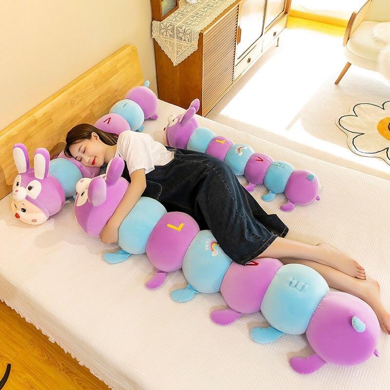 Sâu biến hình thỏ tím - Thú nhồi bông ngộ nghĩnh, đáng yêu