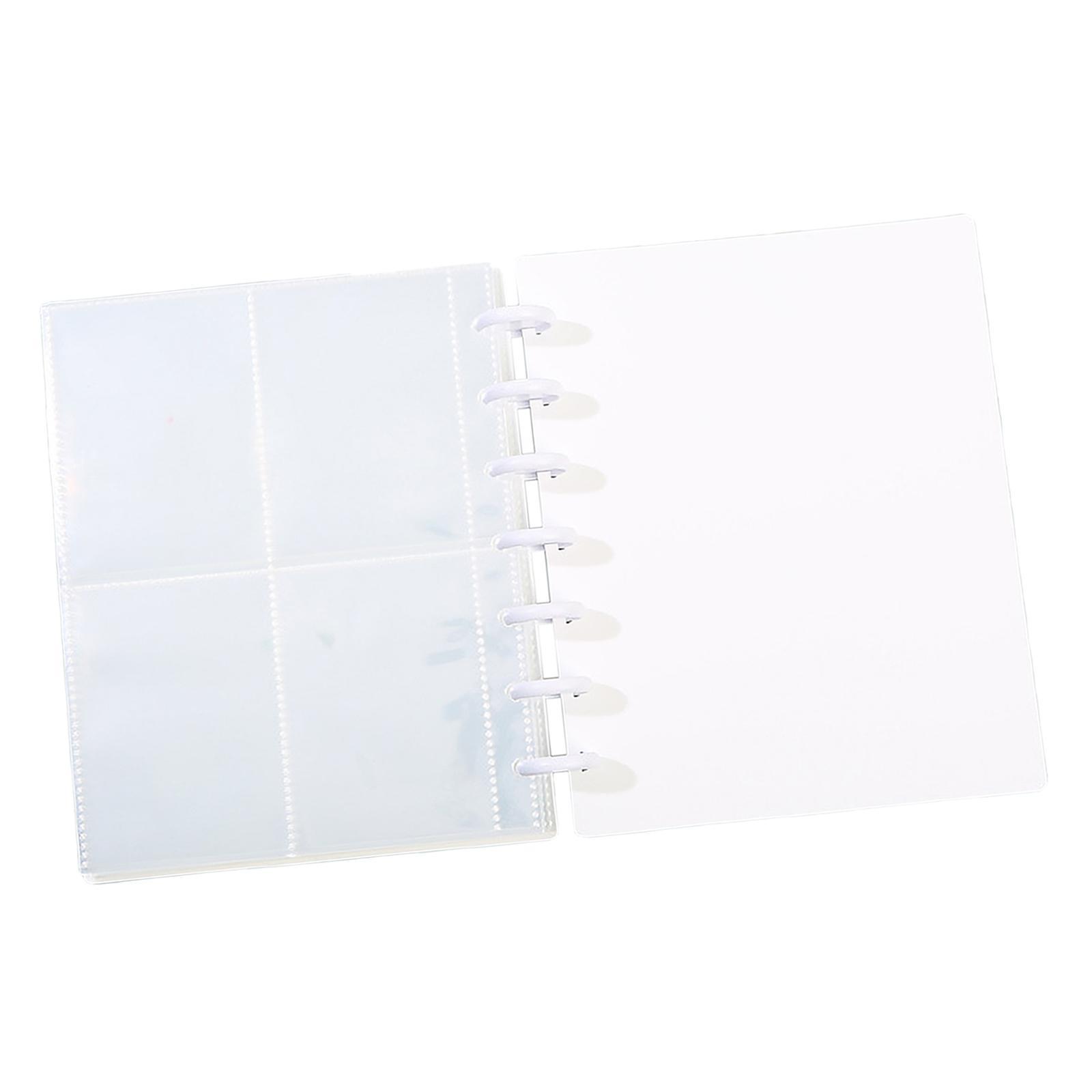 Portable 3 inch Mini Photo Album Photocard Sleeve 7  Binder Holder White