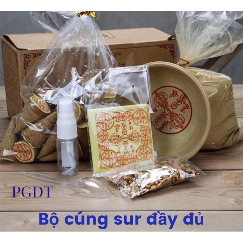 Bộ cúng sur đầy đủ (hương nhang kèm luôn thực phẩm chỉ việc đốt)