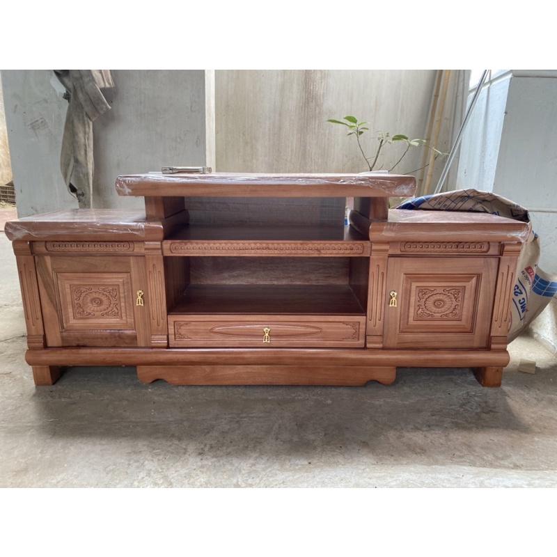 Kệ tivi gỗ xoan đào dài 1m6
