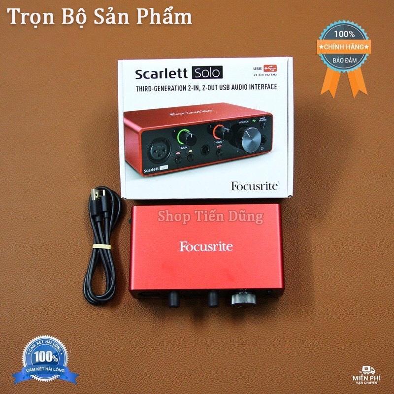 Mic Thu Âm Livestream Takstar PC K850 Sound Card Focusrite Scarlett Solo Gen 3 Chân Đế Dây Live Stream Dây Mic 3m