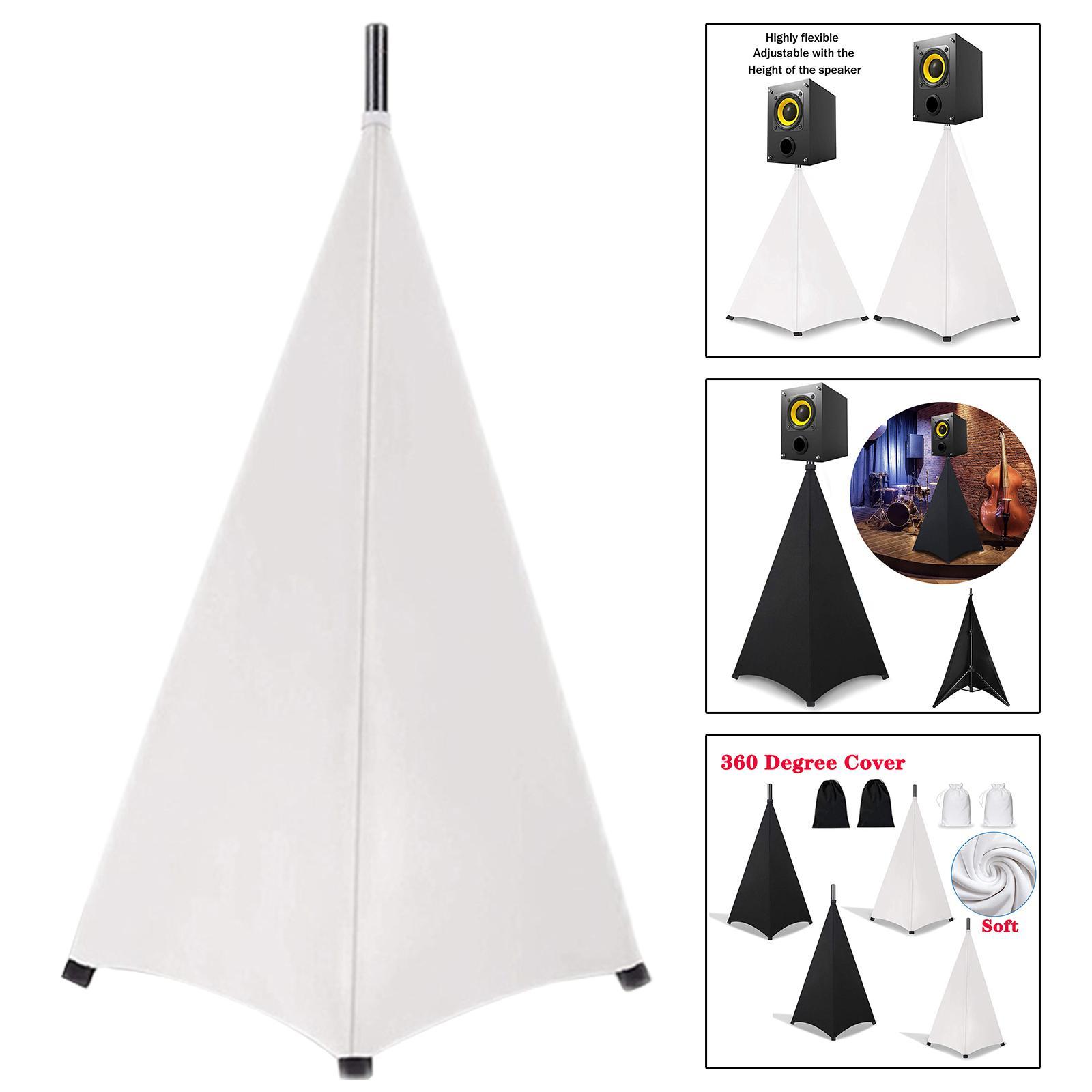 Universal Speaker Stand Cover Stretchable Height Flexible for Wedding Stage