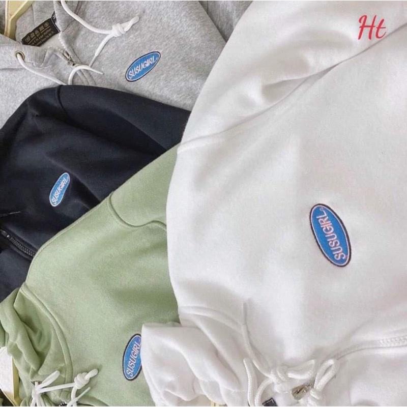 Áo khoác nỉ cotton logo SUSU H2A