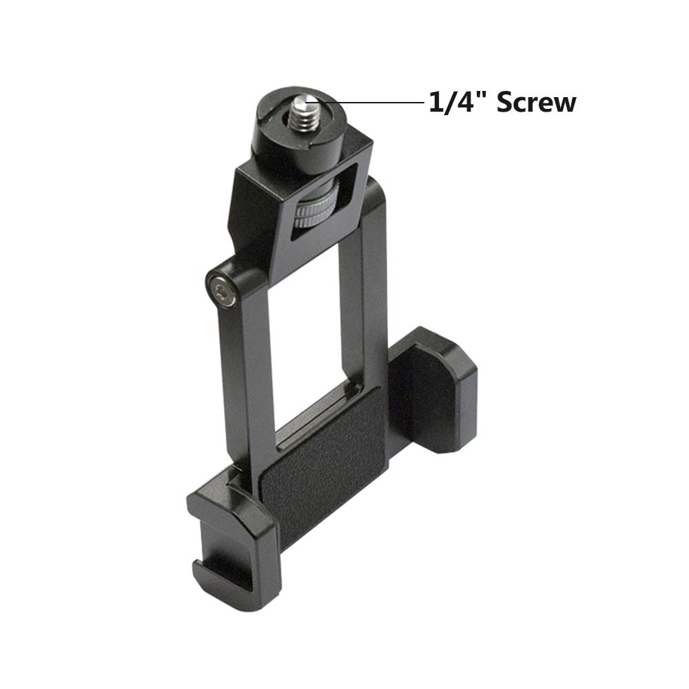 Gimbal Stabilizer Phone Holder Smartphone Clip Clamp Bracket 1/4 Inch Screw with Cold Shoe Mount Compatible with Zhiyun
