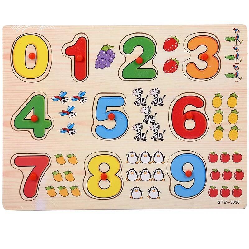 Bảng Núm Gỗ 20 chủ đề cho bé